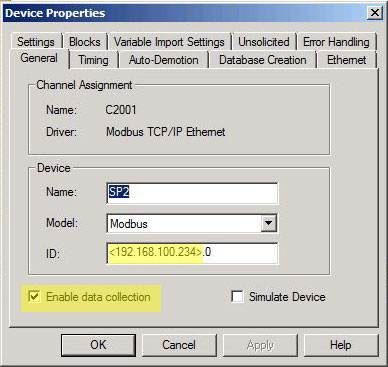 Settings for SmartPAC 2 and SMI-2